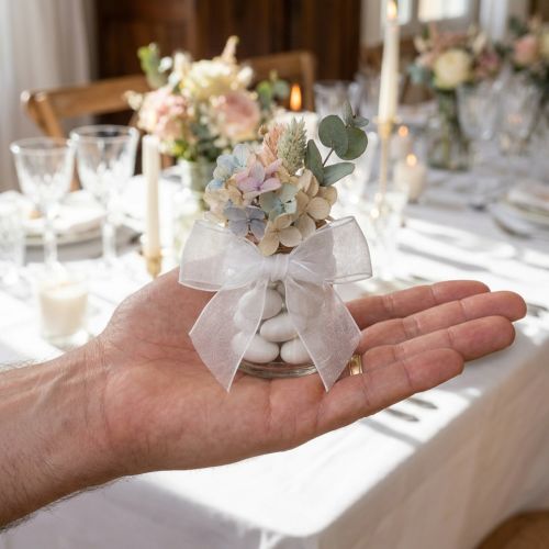 Organza lint cadeaulint wit lint zelfkant 40mm 50m | Floristik24.nl