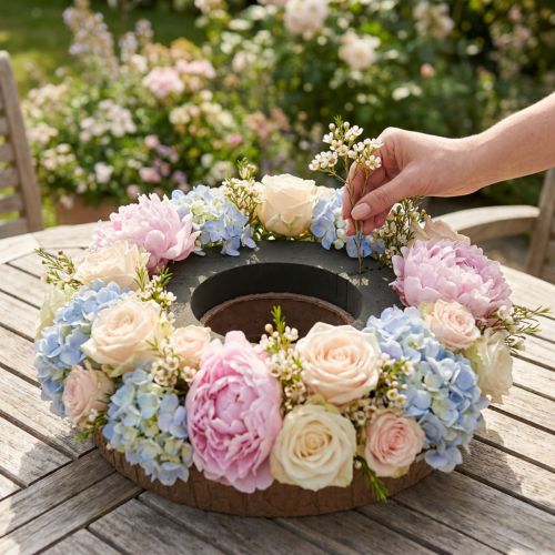 Bloemenfoam ring met voet OASIS® Renewal® Bloemenfoam Biolit® 38cm 2 stuks | Floristik24.nl