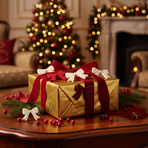 Artikel Decoratieve strikjesmix, kerstversiering en knutselspullen, 5 cm, 48 stuks