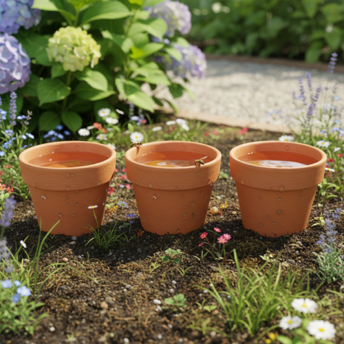 Artikel Aquasafe waterreservoir met insectendrinkfontein voor tuin, balkon, terras, 12 cm, 3 stuks