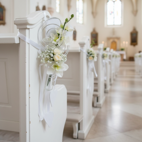 Artikel Bankhanger met buis en hart, 18 cm, 6 stuks