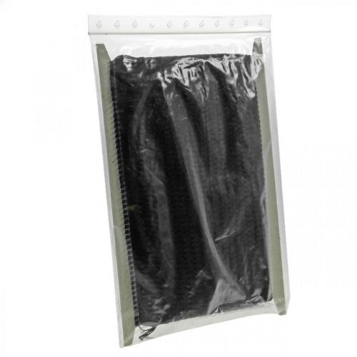 Artikel Franje lint, cordonet trim, Leonean franjes zwart B4cm L25m