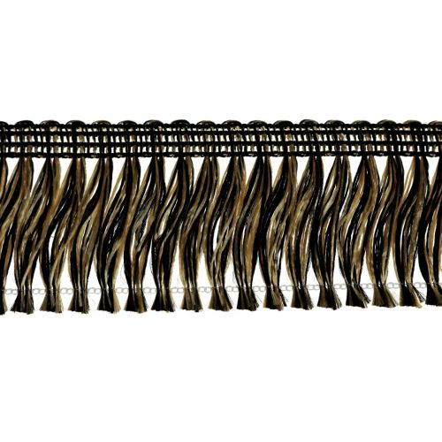 Artikel Franjerand franje haarfranje zwart goud 4cm L25m