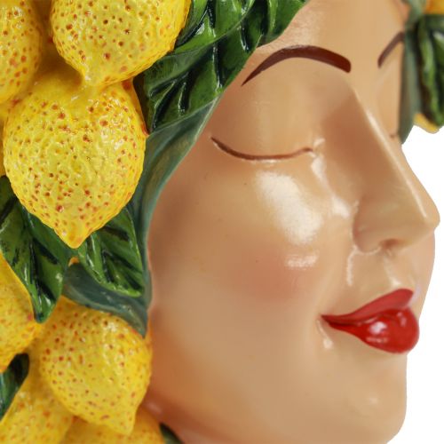 Artikel Buste vrouw plantenpot citroen decoratie Mediterraans H21,5cm