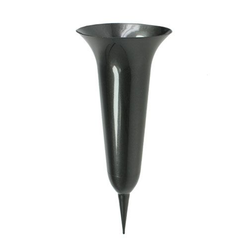 Grafvaas antraciet 40cm