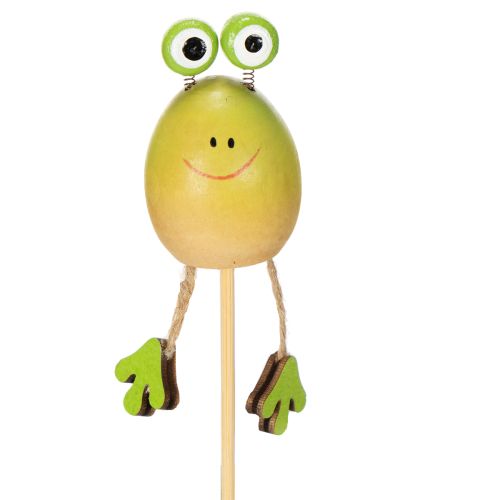 Tuinstekers in de vorm van kikkers voor het versieren van plantenpotten in de lente of zomer, 34 cm, 6 stuks