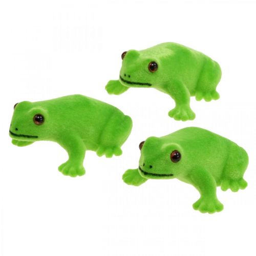 Artikel Kikker deco figuur groen tafeldecoratie zomerdecoratie 5.5cm 12st
