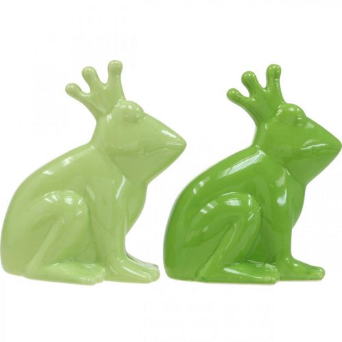Artikel Decoratief kikker keramiek, kikkerprins paar zomerdecoratie 13×8×16cm 2st