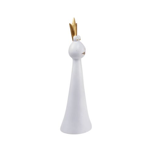 Artikel Kikkerprins Decoratie Kikker Decoratie Figuur Wit Goud H19,5cm 2st