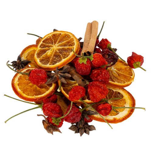 Floristik24 Decoratieset met gedroogde sinaasappelschijfjes, kaneel en sterretjes voor feestelijke tafeldecoratie (70 g)