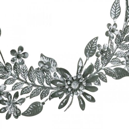 Floristik24 Lentedecoratie, decoratieve ring bloemen, metalen decoratie, hanger bloemdecoratie Ø16cm 2st