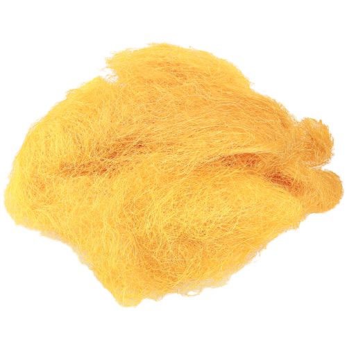 Lentedecoratie, sisal geel, sisalwol 300g