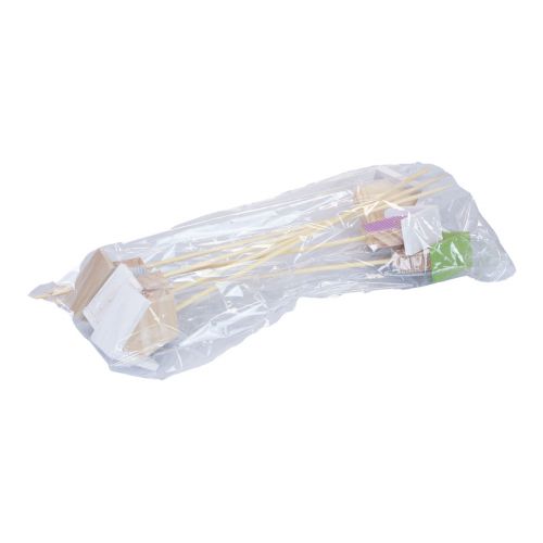 Artikel Lentedecoratie bloemplug decoratief vogelhuisje 6,5 cm 6st