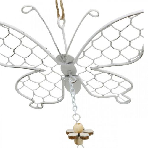 Artikel Lentedecoratie, metalen vlinders, Pasen, decoratiehanger vlinder 2st