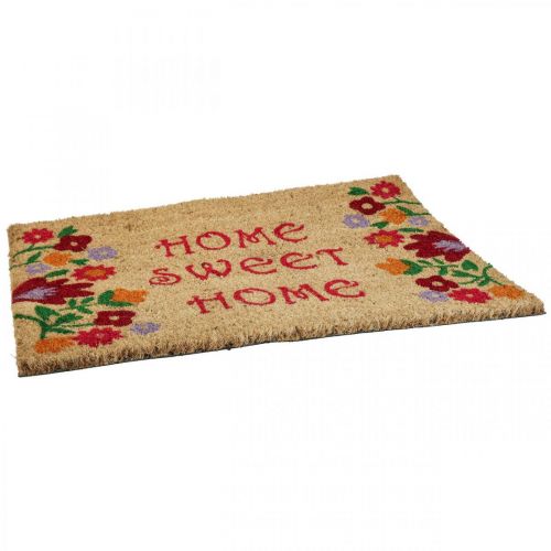 Floristik24 Deurmat Home Sweet Home deurmat kokosnoot deurmat 60x40cm