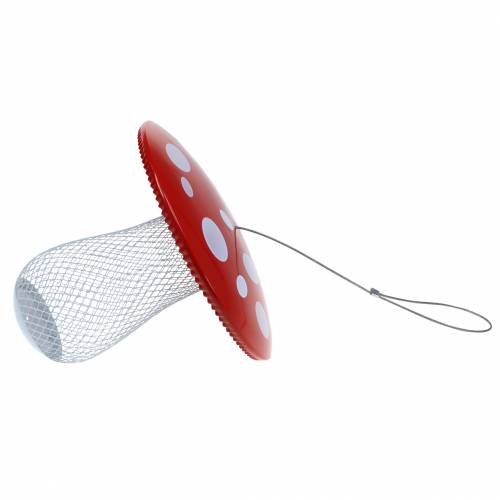 Floristik24 Voederplek paddestoel om op te hangen metaal Ø22cm H20cm