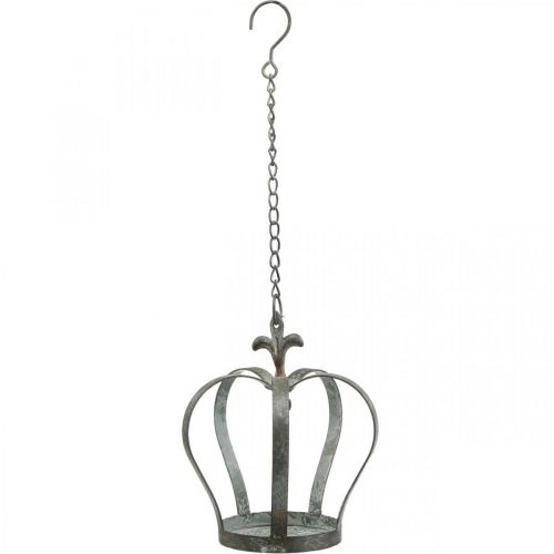 Floristik24 Decoratieve kroon voor ophangrooster, metalen voederplaats Ø18.5cm