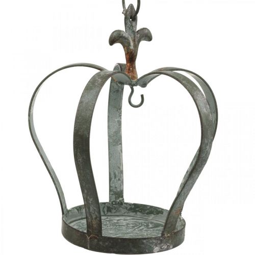 Floristik24 Decoratieve kroon voor ophangrooster, metalen voederplaats Ø18.5cm
