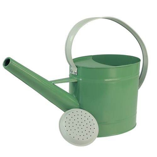 Artikel Decoratieve gieter lichtgroene metalen plantenbak 52,5×15×30cm