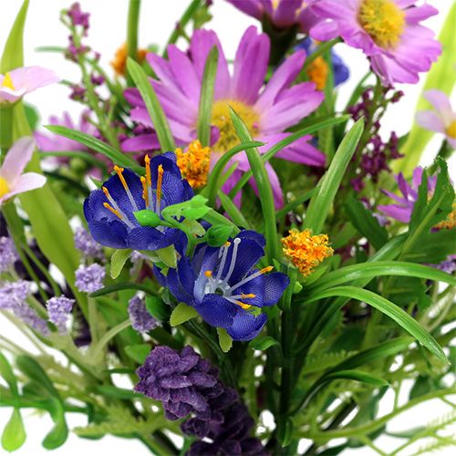 Floristik24 Boeket van roze margrieten met lavendel 24cm