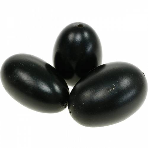 Artikel Ganzeneieren Zwart Geblazen Eieren Paasdecoratie 12st