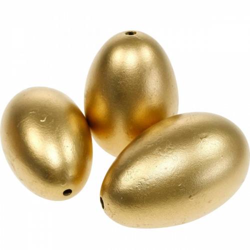 Artikel Ganzeneieren Gouden geblazen eieren Paasdecoratie 12st