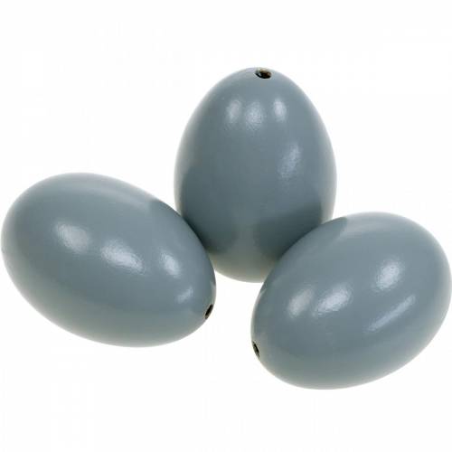 Ganzeneieren grijze geblazen eieren Paasdecoratie 12st