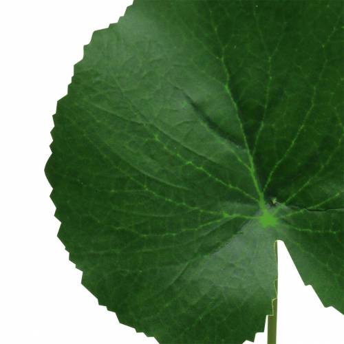 Floristik24 Bronzen plaat Galax kunstgroen Ø9cm H30cm 12st