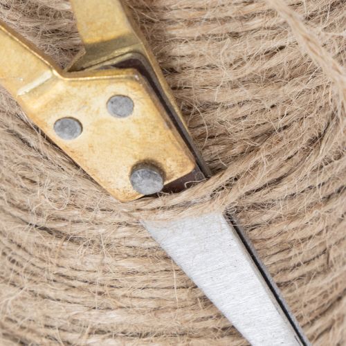 Artikel Garenklos met decoratieve schaar Ø6,5cm H15cm 2 stuks Vintage stijl