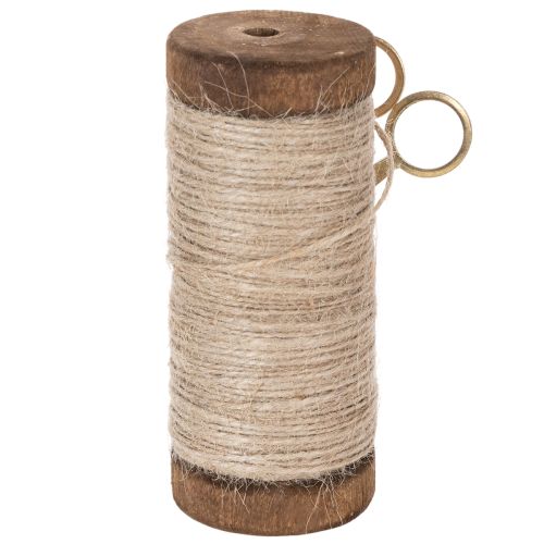 Artikel Garenklos met decoratieve schaar Ø6,5cm H15cm 2 stuks Vintage stijl