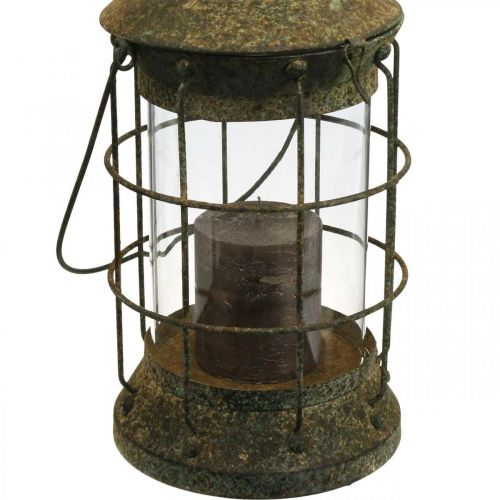 Floristik24 Tuindecoratierooster, tuinlantaarn, metalen lantaarn Ø17cm H33cm