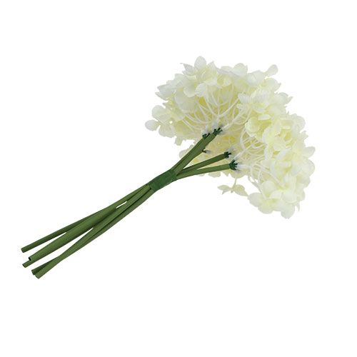 Floristik24 Hortensia bos kunstbloemen wit L27cm