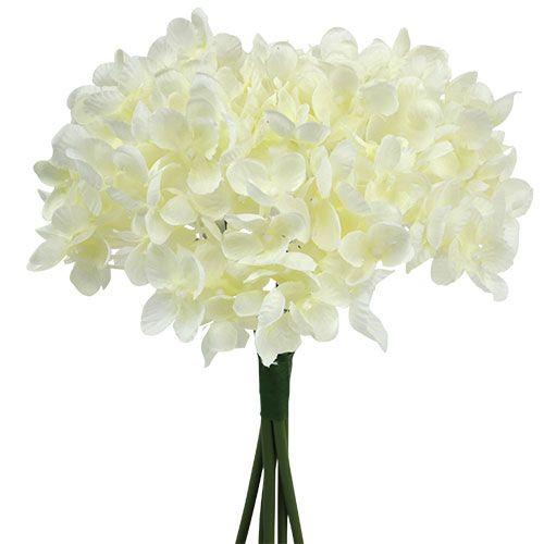 Floristik24 Hortensia bos kunstbloemen wit L27cm