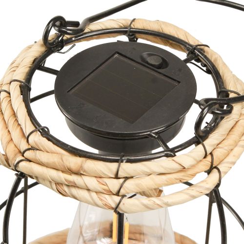 Artikel Tuinlantaarn Solar Tuinlamp Metaal Zwart Ø17cm