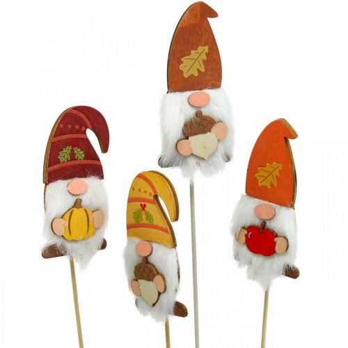 Artikel Tuinpalen Kabouter Herfstdecoratie Hout Assortiment 39cm 8 st