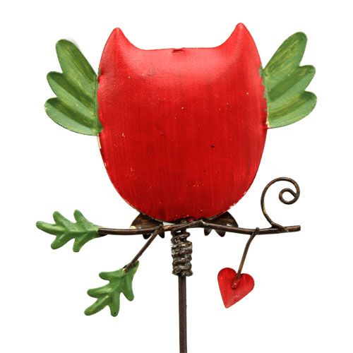Floristik24 Tuinplug metaal uil assorti 57cm 2st