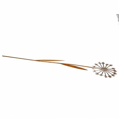 Floristik24 Tuinplug paardenbloem gepatineerd metaal Ø18 H88cm