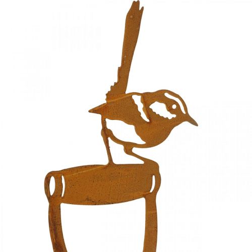 Artikel Patina tuinpaal vogel op schepsteel H46.5cm