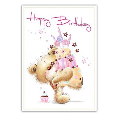 Floristik24 Verjaardagskaart &quot;Happy Birthday&quot; 5st
