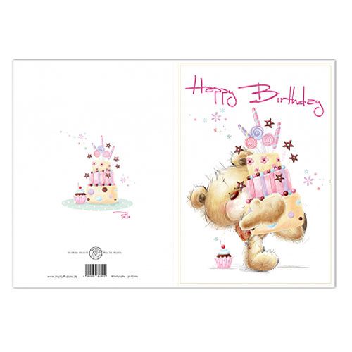 Floristik24 Verjaardagskaart &quot;Happy Birthday&quot; 5st