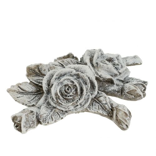 Roos voor ernstige sieraden Polyresin 10cm x 8cm 6st