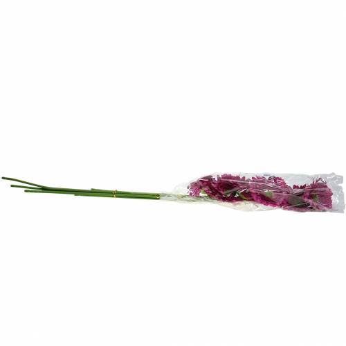 Floristik24 Gerbera kunstmatig paars 62cm 6st
