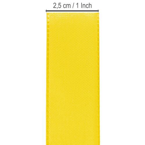 Artikel Cadeau- en decoratielint 25 mm x 50 m geel