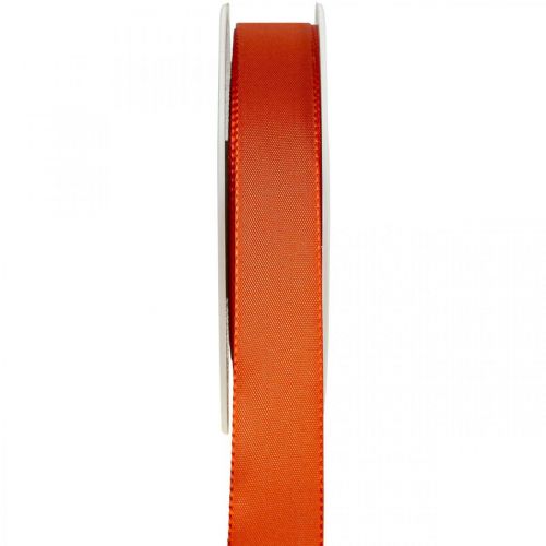 Artikel Cadeau- en decoratielint Oranje zijden lint 25mm 50m