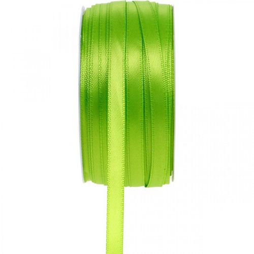 Floristik24 Lint decoratief lint cadeaulint lichtgroen 6mm 50m