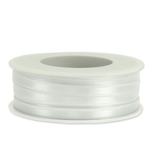 Artikel Cadeaulint decoratielint in wit 6mm 50m