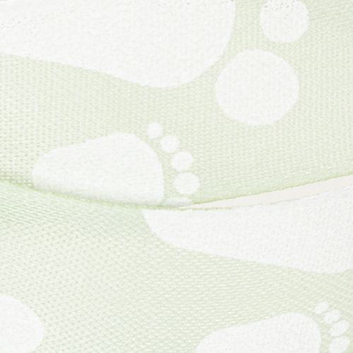 Artikel Cadeaulint babyvoetjes decoratie doop groen 25mm 16m