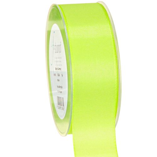 Cadeaulint decoratief lint zelfkant limoengroen 40mm 50m