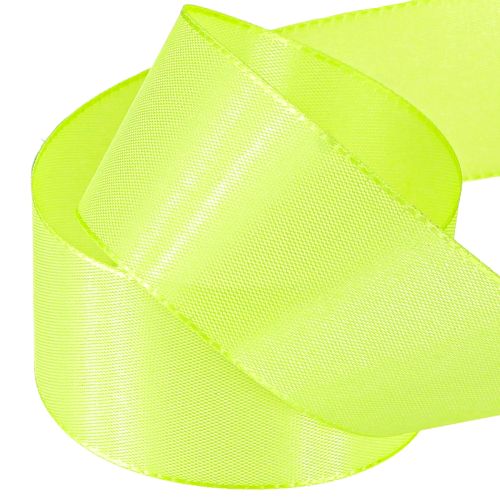 Artikel Cadeaulint decoratief lint zelfkant limoengroen 40mm 50m