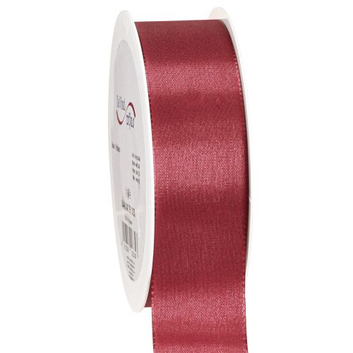 Floristik24 Cadeaulint decoratief lint taft Bordeaux 40mm 50m